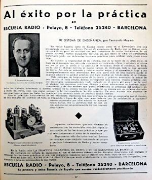 Nota en Anuario de la Radio 1936