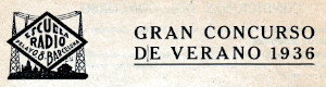 Gran concurso de verano 1936